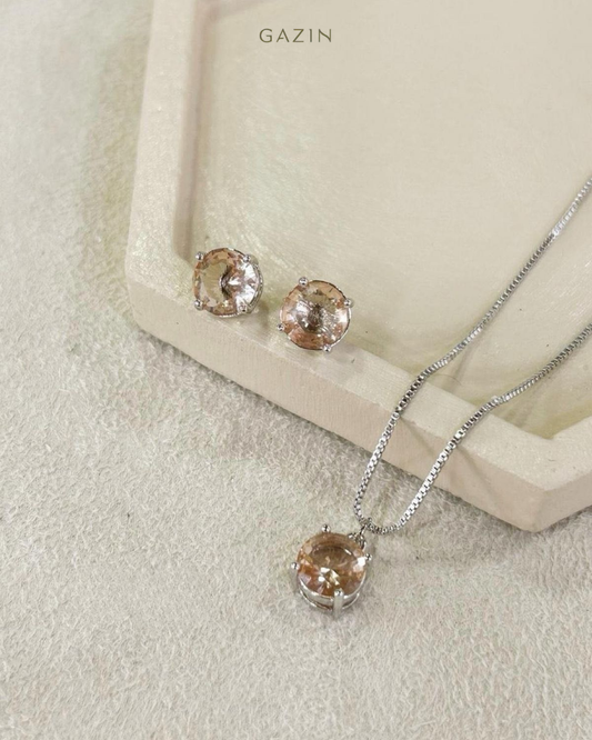 Conjunto Ponto de Luz Champagne