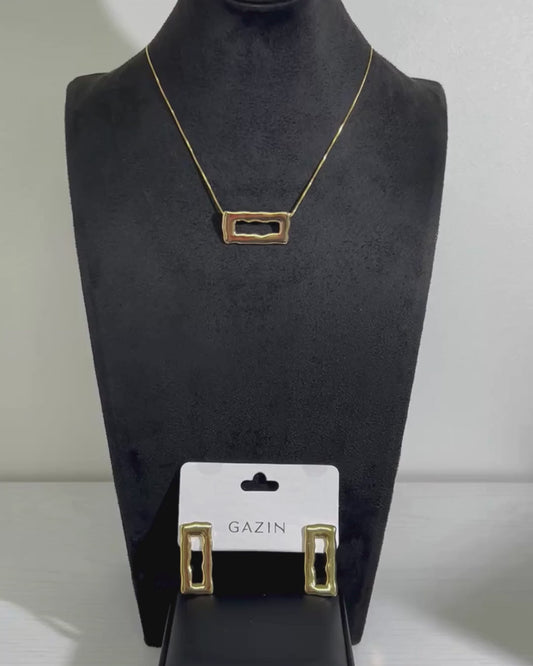 Conjunto Geométrico Dourado